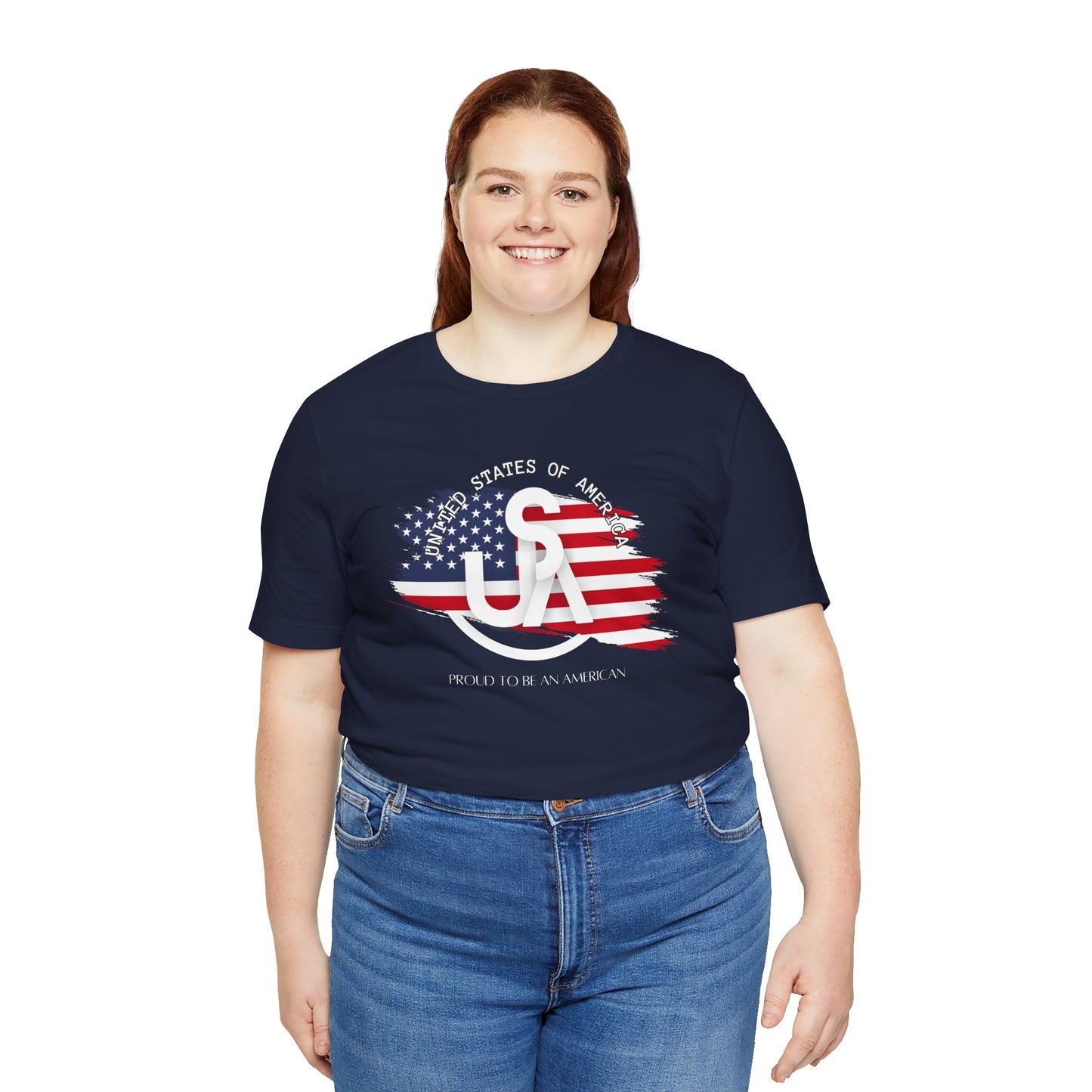 Proud to be an American Jersey Short Sleeve Tee