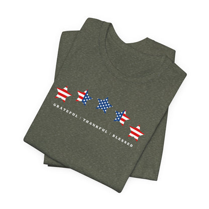 USA Gratitude Jersey Short Sleeve Tee