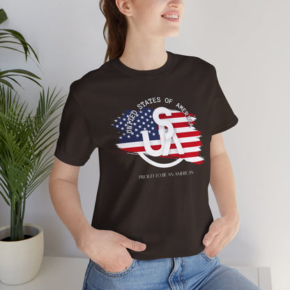 Proud to be an American Jersey Short Sleeve Tee