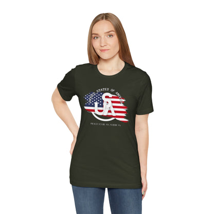 Proud to be an American Jersey Short Sleeve Tee