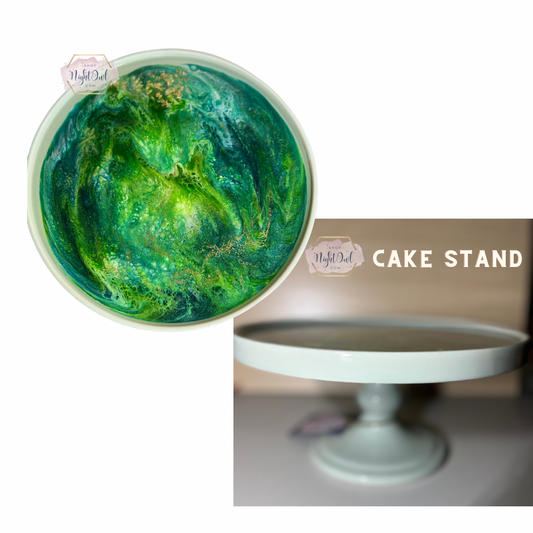 Green Marble Cake Stand