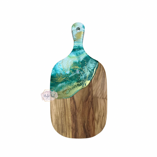 Green Marble Olivewood Small Charcuterie Board