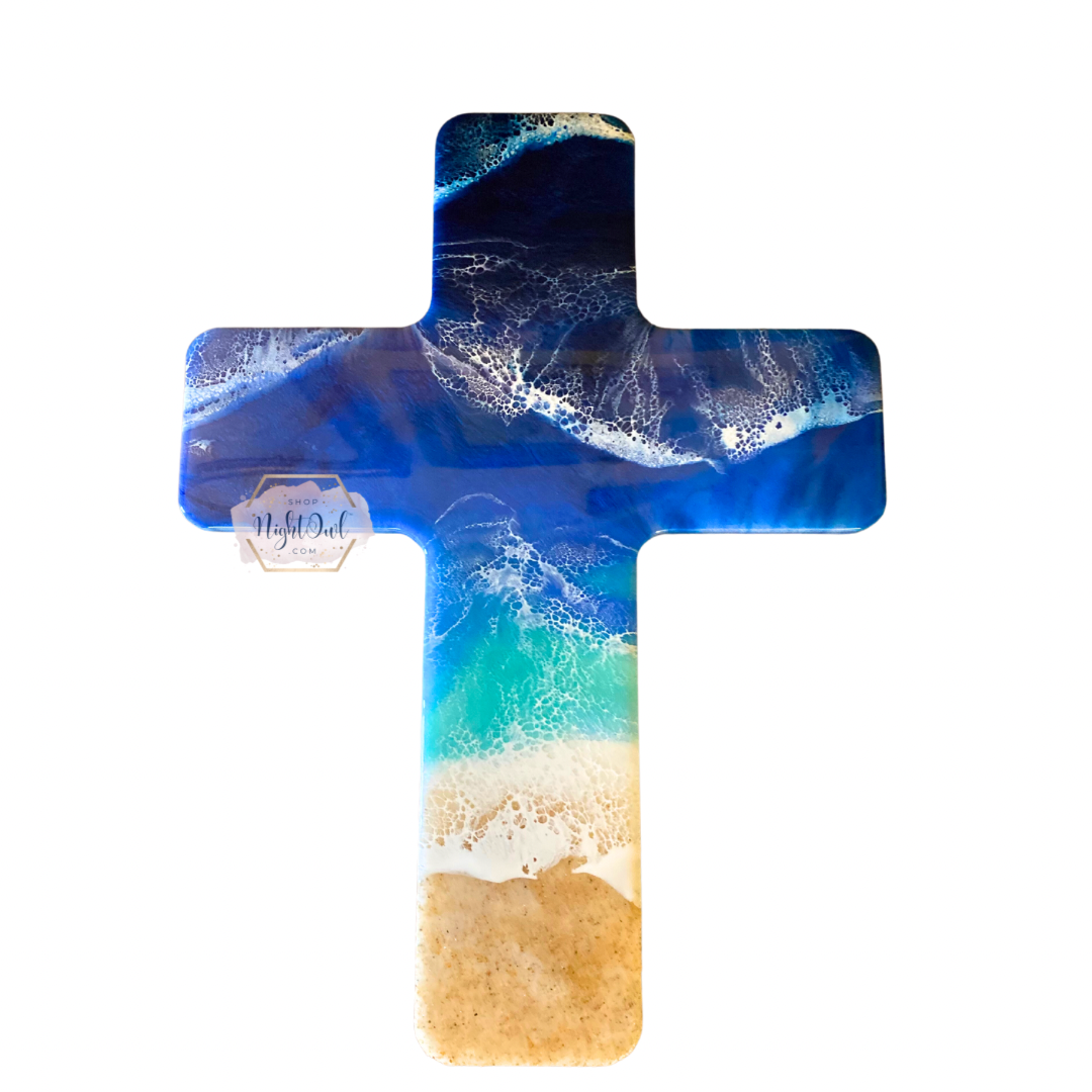 Ocean Wooden Cross | Wall Decor