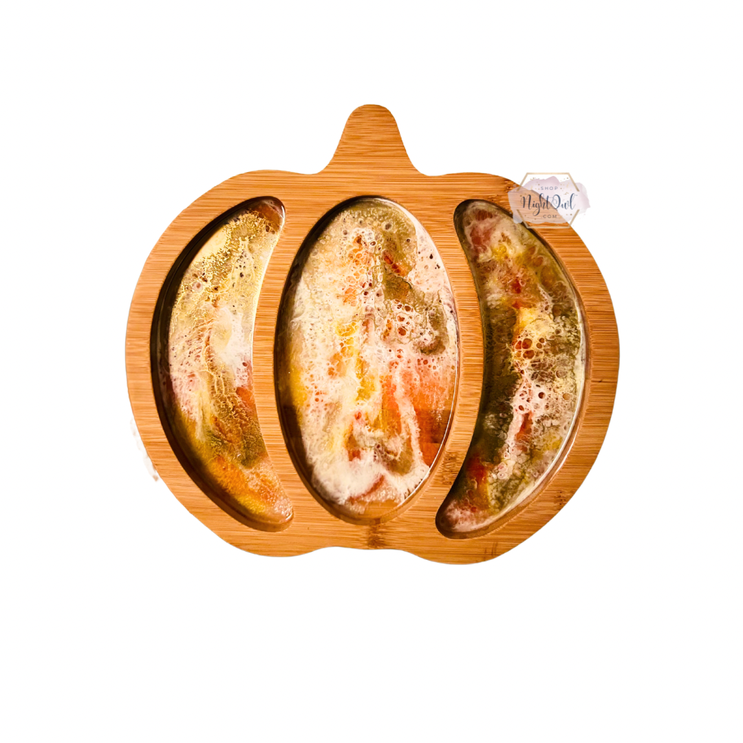 Pumpkin Marble Serving Tray