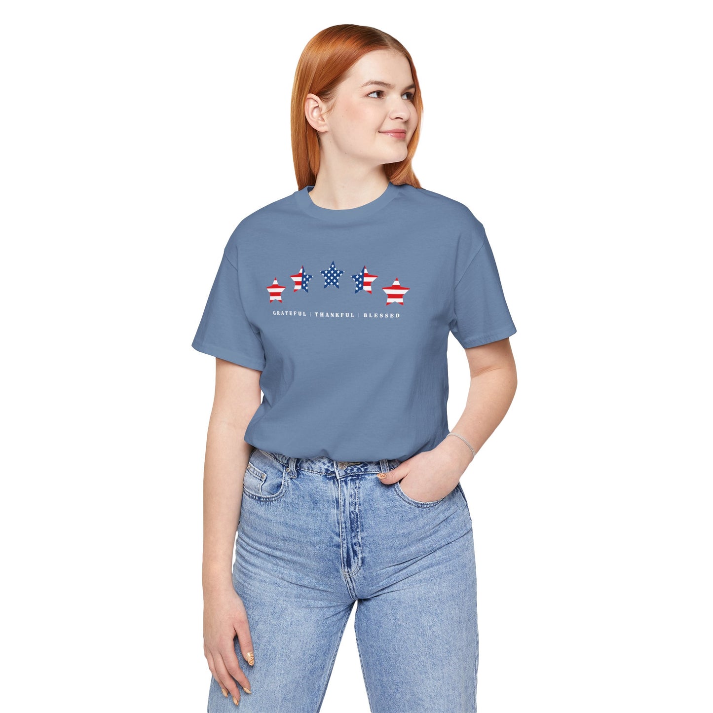 USA Gratitude Jersey Short Sleeve Tee