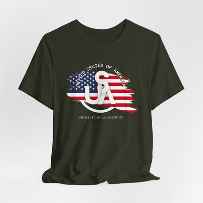 Proud to be an American Jersey Short Sleeve Tee