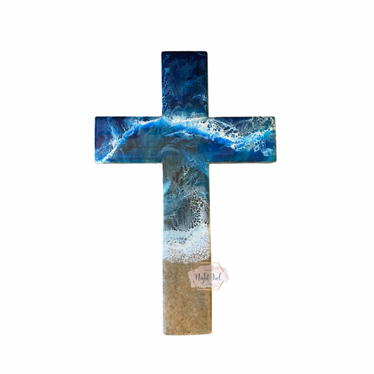 Ocean Wooden Cross | Wall Decor